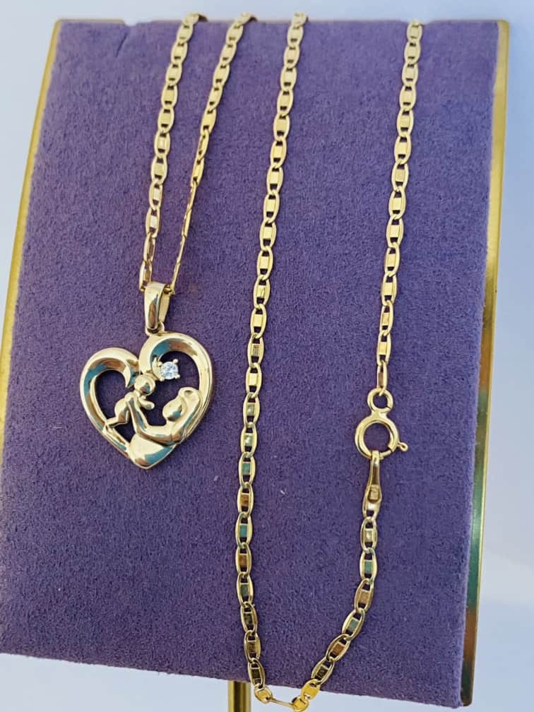 14k gold chain and pendant 24nvme99