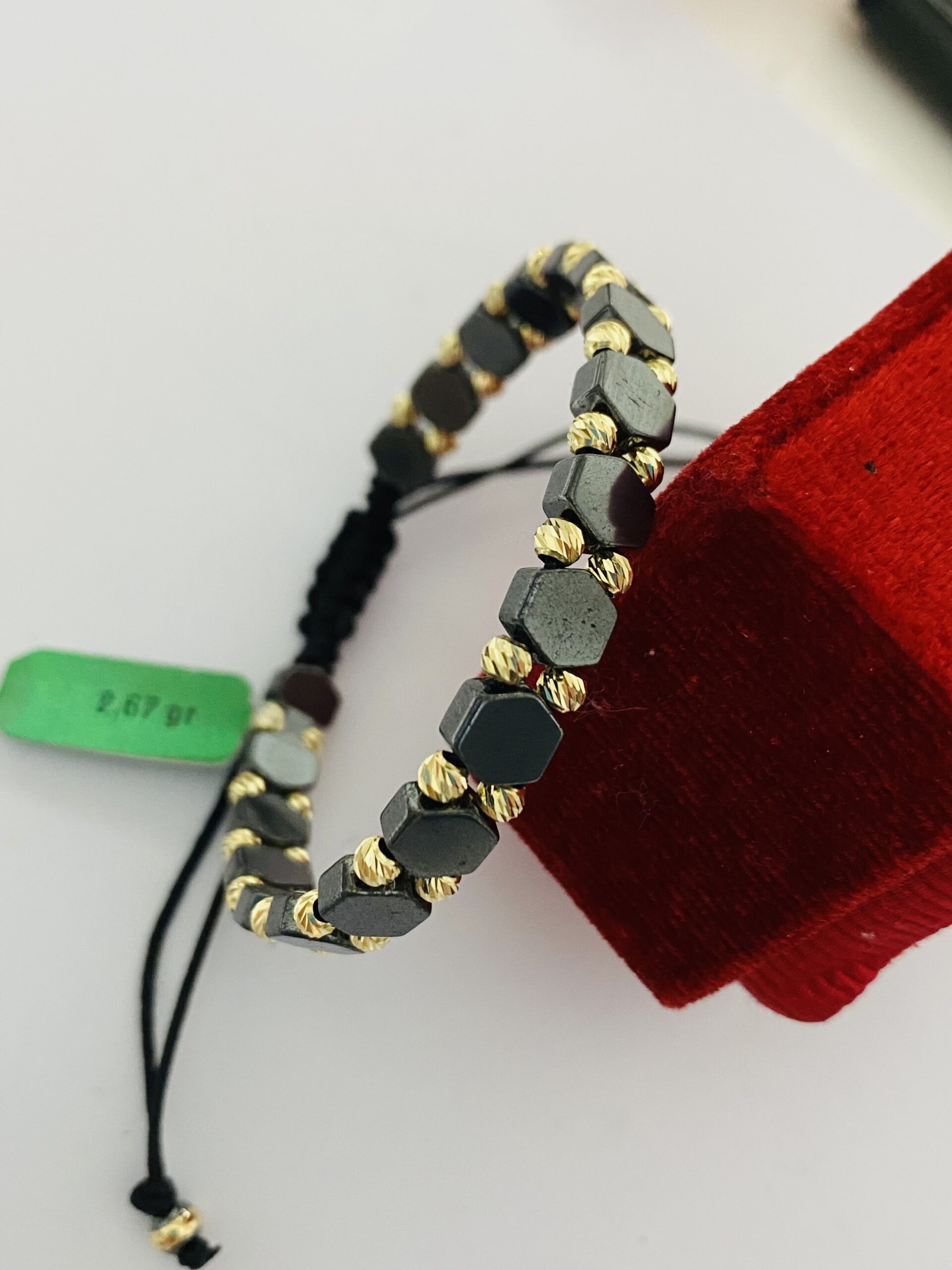 14k gold string bracelet 24-NOE-3