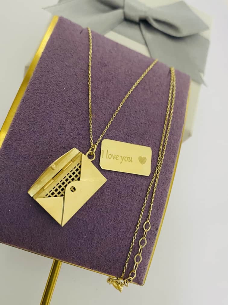 14k gold chain and pendant Bardec11 - Image 2