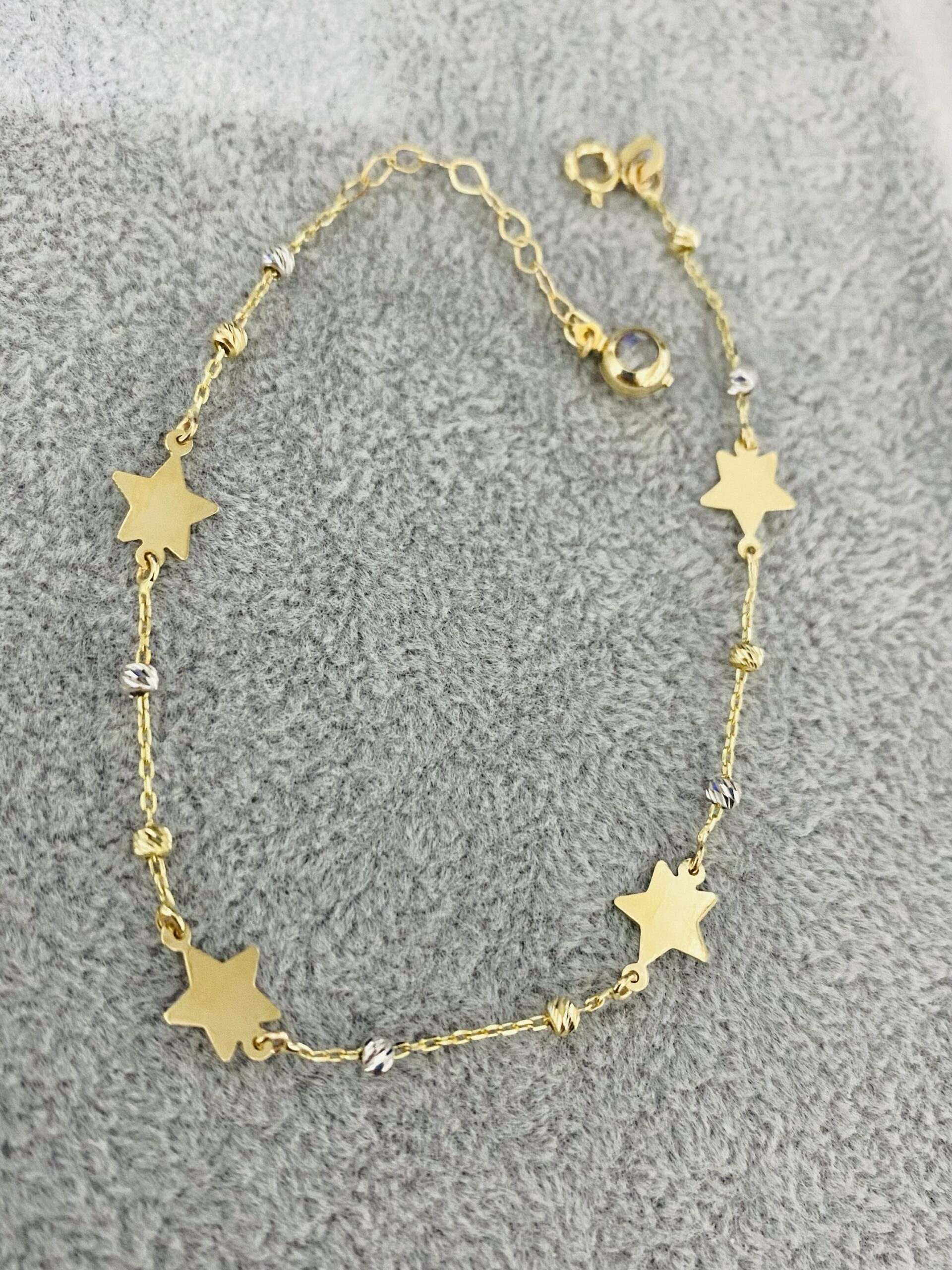 14k gold string bracelet 0SPE1a