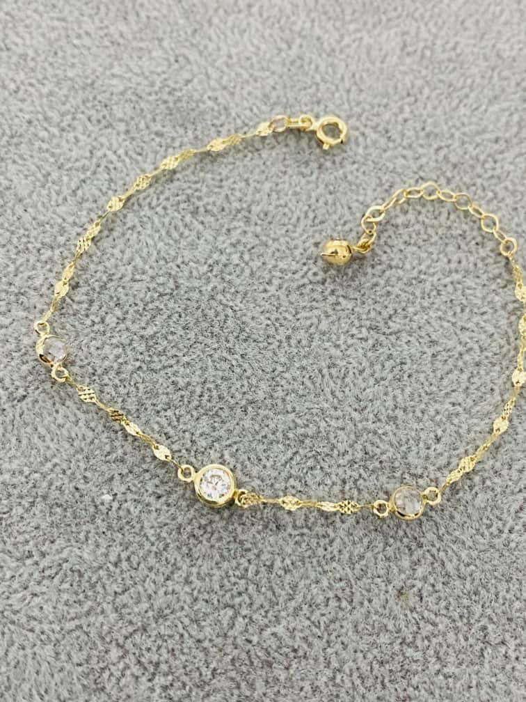 14k gold string bracelet 0SPE1S