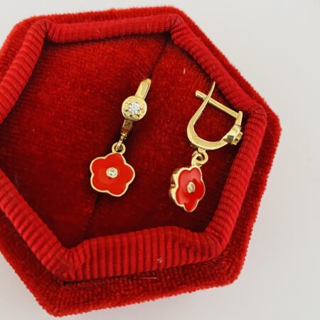 14k gold Earrings kids Ian2501