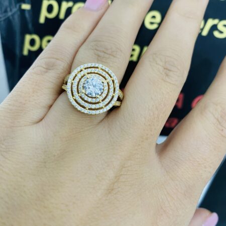 14k gold ring size 19/59/S NRE2535