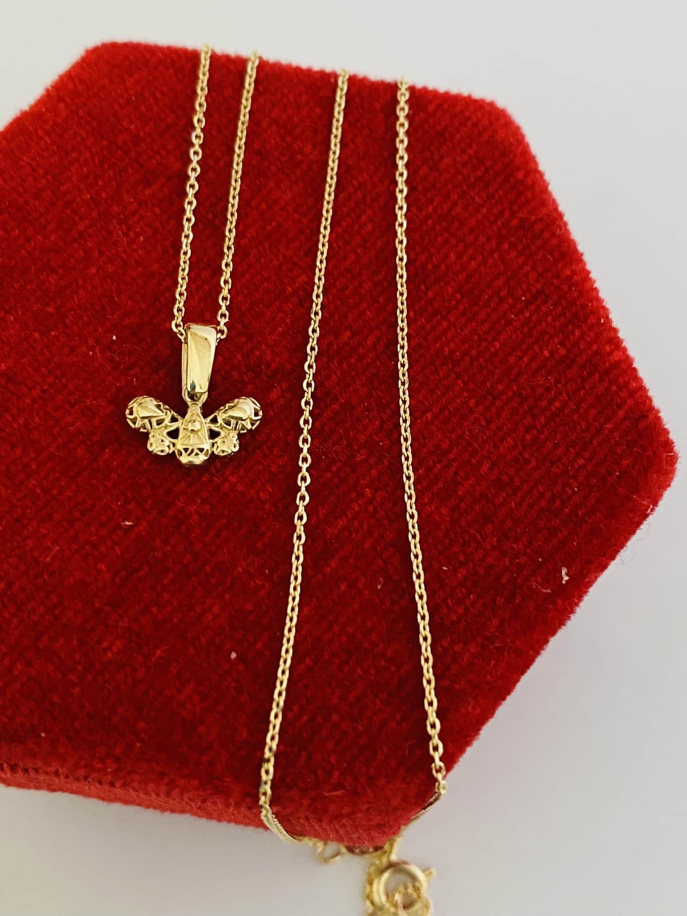14k gold chain and pendant Ma2504