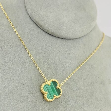 14k gold clover necklace CLVE25V