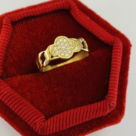 14k gold ring 25MRT07 size 16/56/P