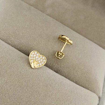 14k gold screw earrings for kids 25C