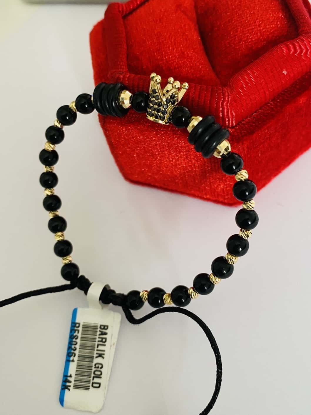 14k gold string bracelet 25MRCH14