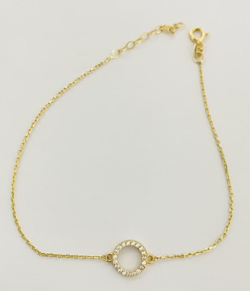 14k gold bracelet 14B0001