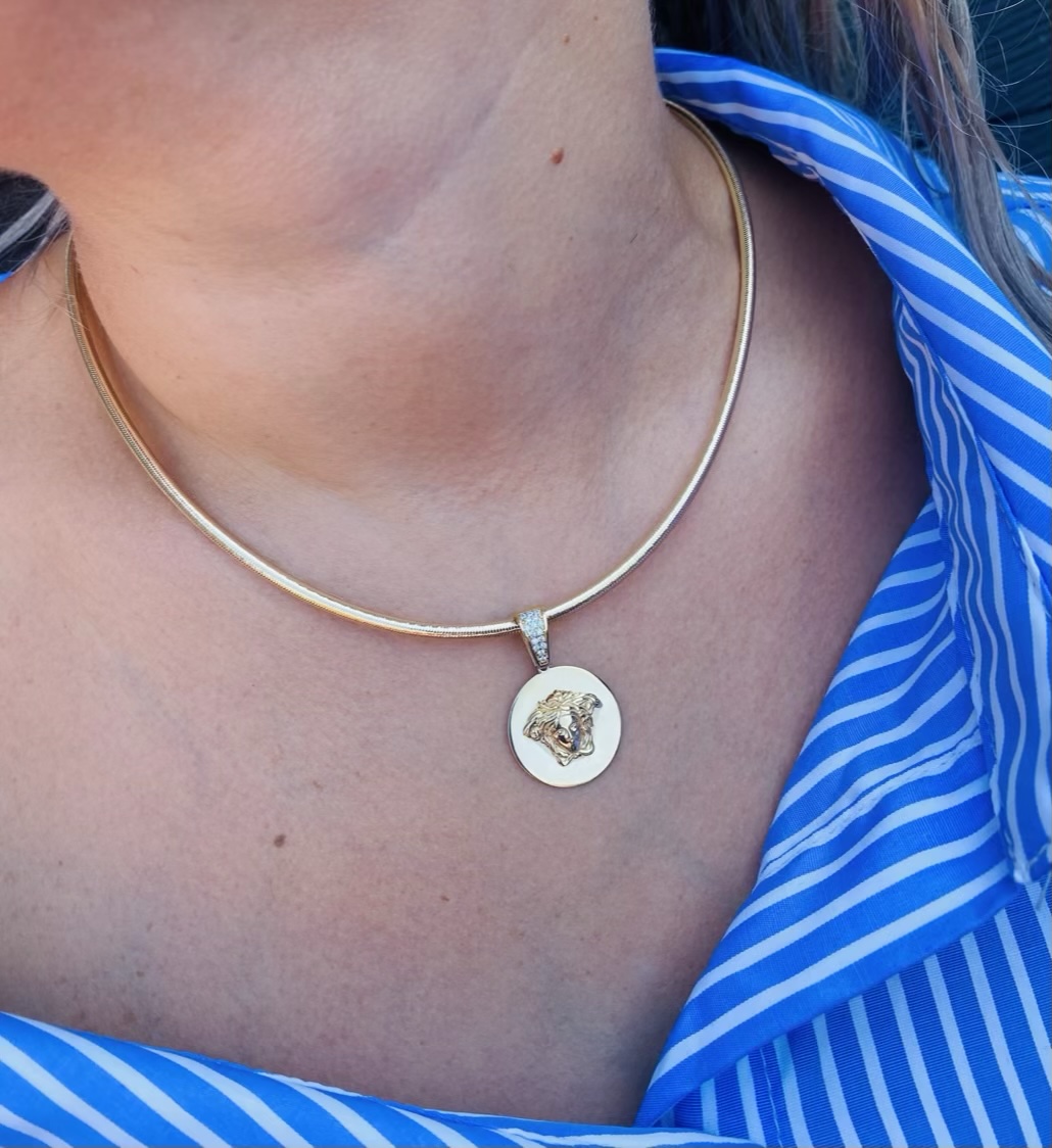 14k gold elastic necklace 25-IUN-02