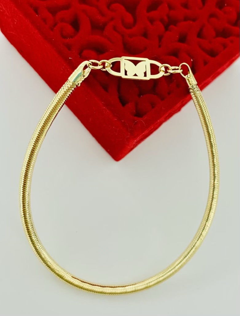 NEW 2025 14k gold elastic bracelet ELS25-33