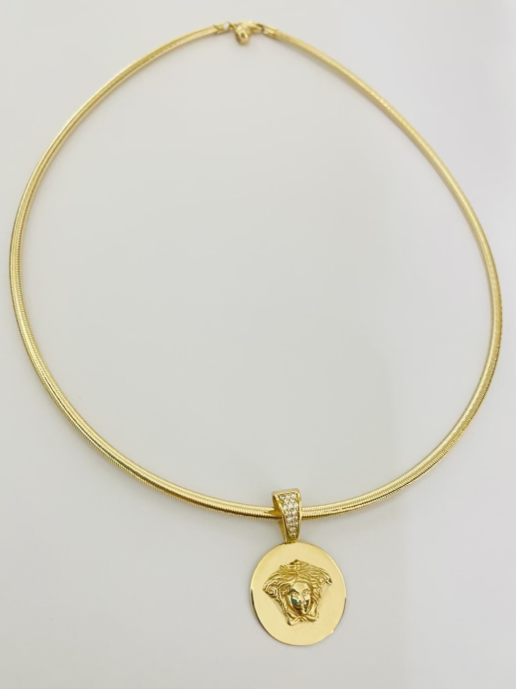 14k gold elastic necklace 25-IUN-02 - Image 2