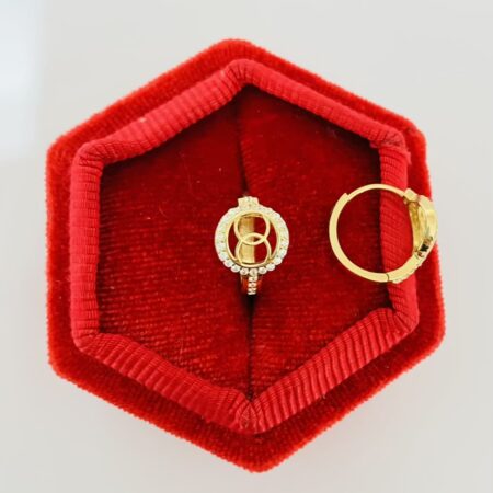 14k gold  earrings 25Iuly014