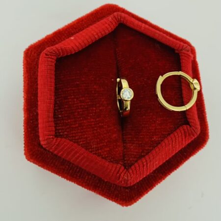 14k gold  earrings 25Iuly024