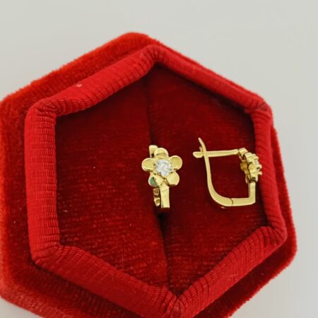 14k gold  earrings 25Iuly028