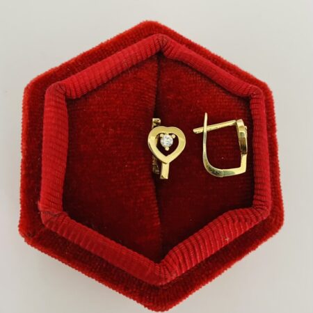 14k gold  earrings 25Iuly032