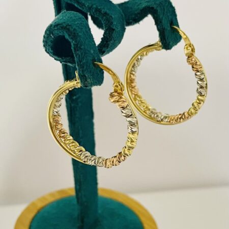 14k gold  earrings 25Iuly050