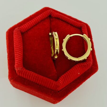 14k gold  earrings 25Iuly060