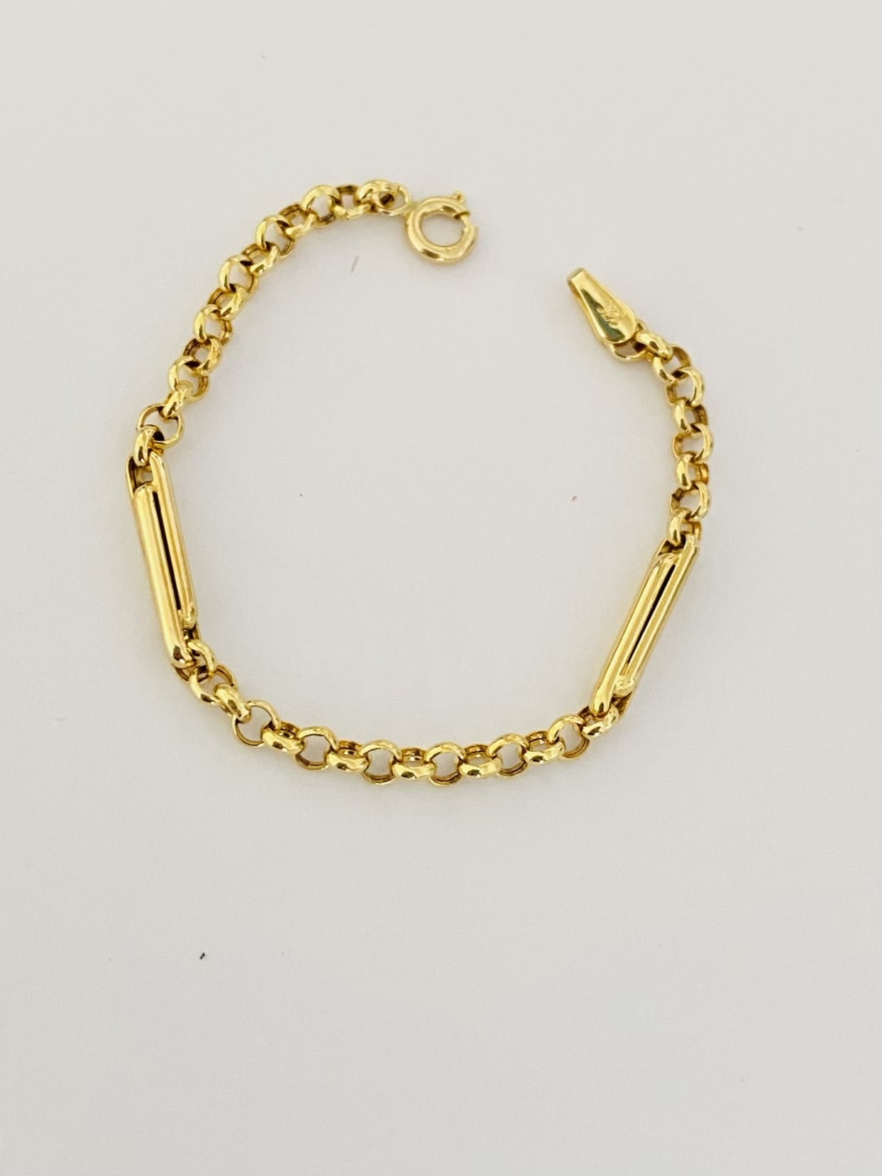 14 k gold NEW BORN bracelet 25ma051
