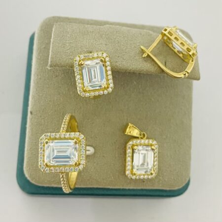 14k gold set white stone set “items bought separately “ IUL04