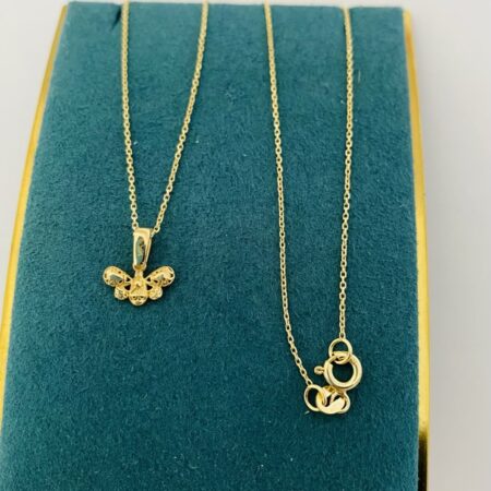14k gold Chain and Pendant 25GUST1