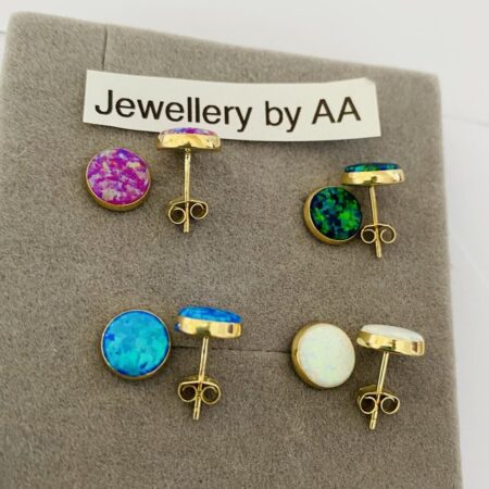 14k gold  and OPAL stone earrings EPS1
