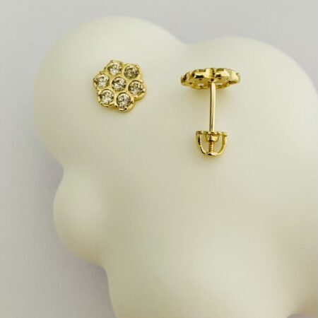 14k gold  screw earrings  AGS-02