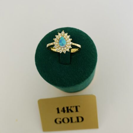 14k ring 25STP-067   size 17/57/Q