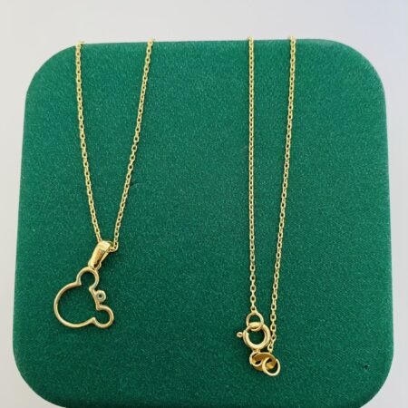 14k gold Chain and Pendant 25GUST11
