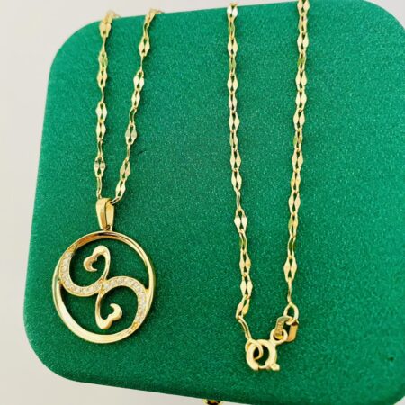 14k  gold  Chain and Pendant 25GUST24