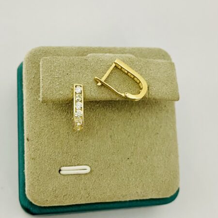 14k gold kids earrings 25AGST809