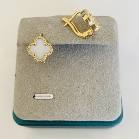 14k gold  10mm earrings CLV2005M