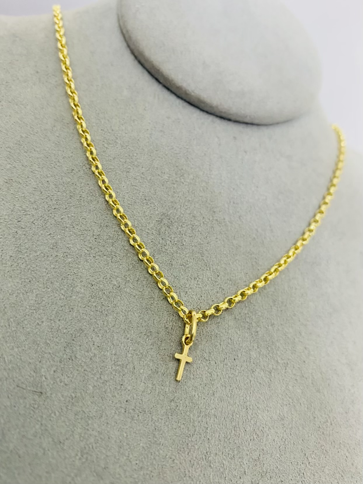 14k gold Chain and Pendant 35cm 25OCTB001