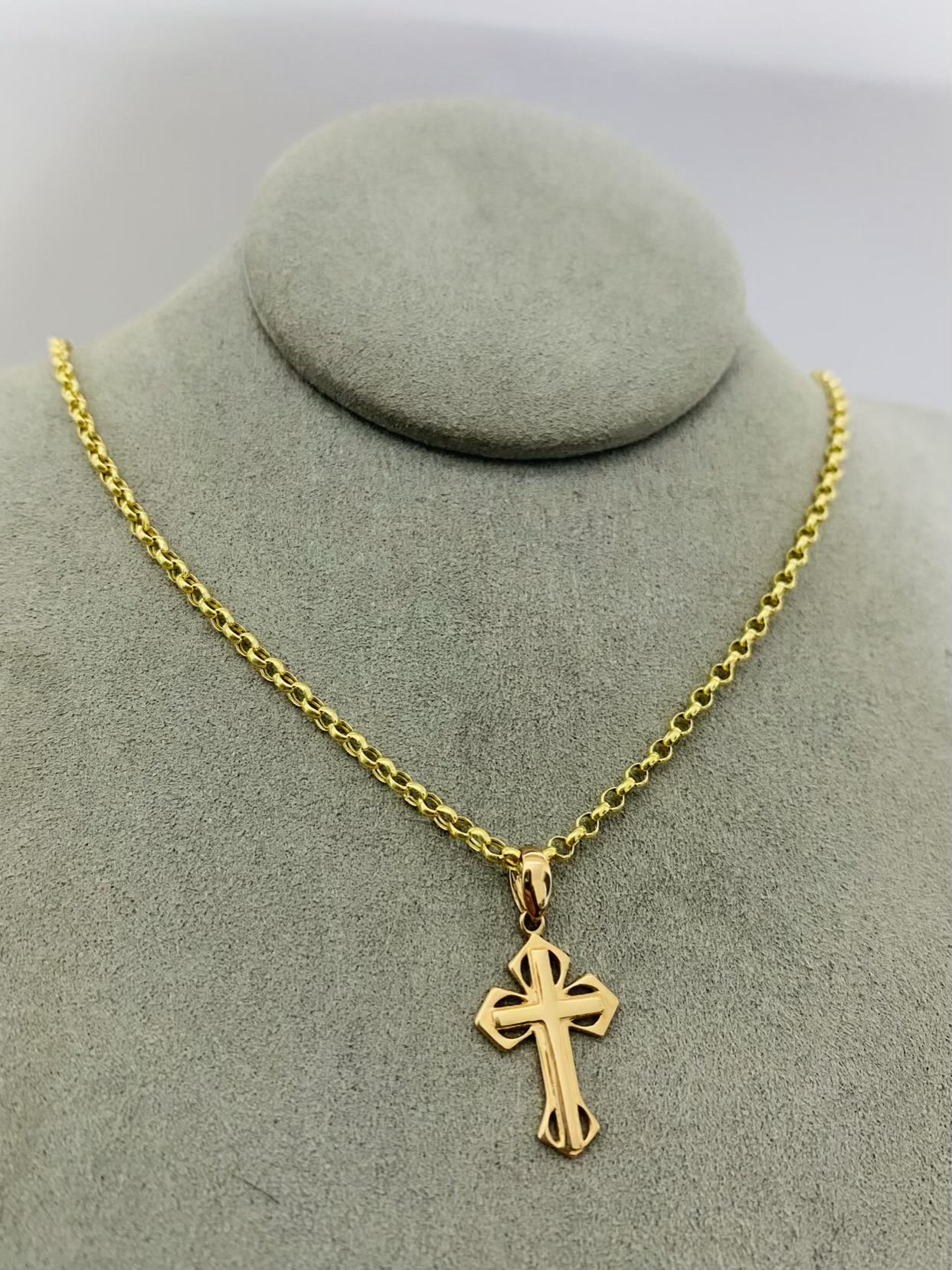 14k gold Chain and Pendant 35cm 25OCTB006