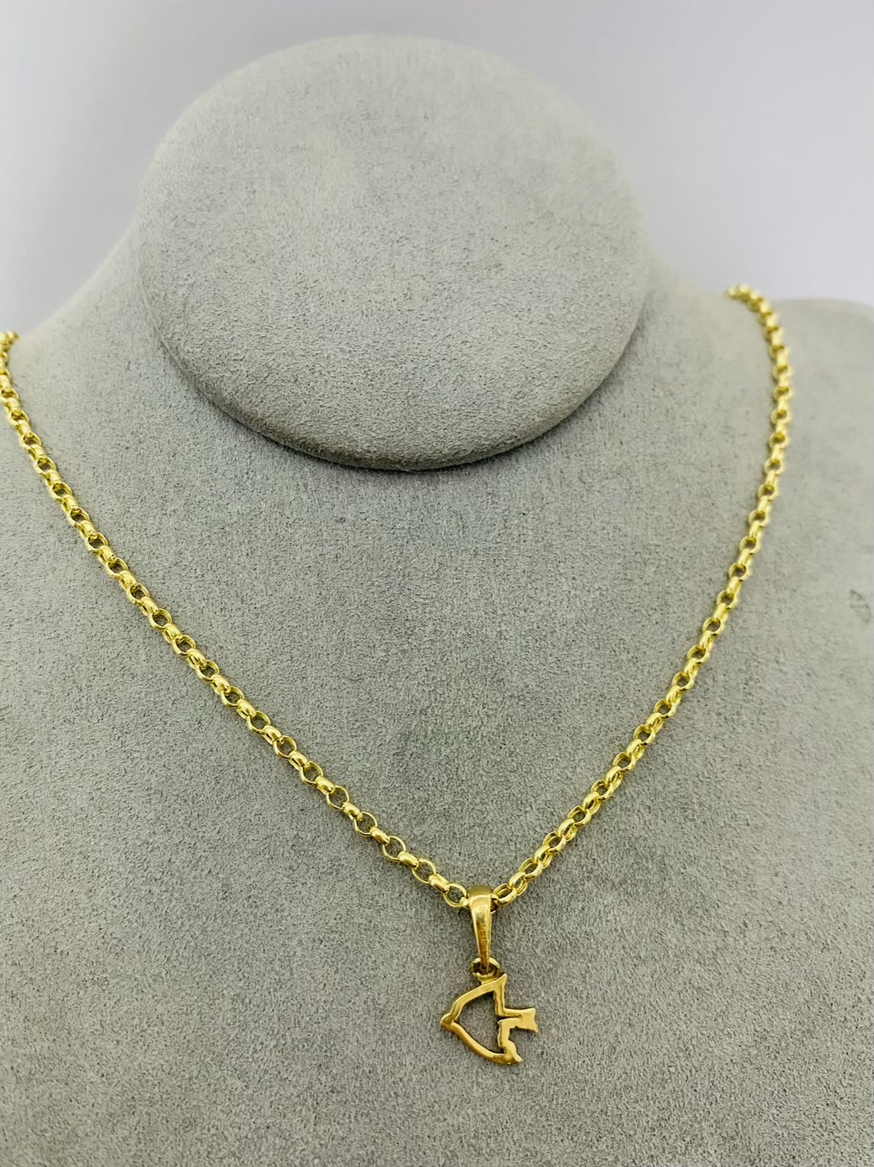 14k gold Chain and Pendant 40cm 25OCTB025 - Image 2