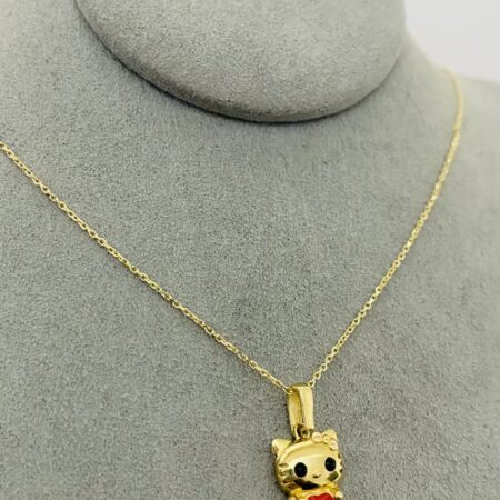 14k gold Chain and Pendant 40cm 25OCTB030