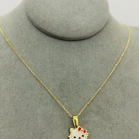 14k gold Chain and Pendant 40cm 25OCTB031