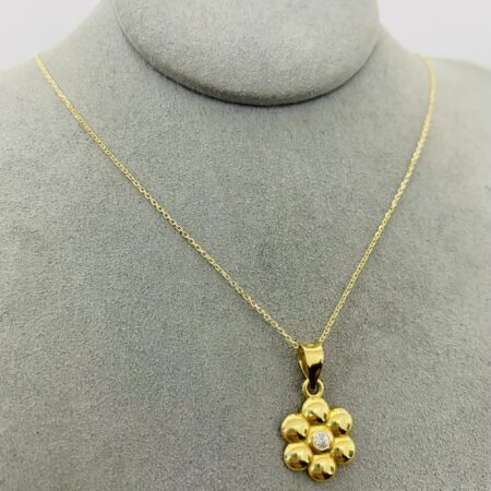 14k  gold  Chain and Pendant 40cm 25OCTB034