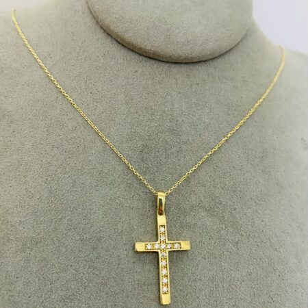14k  gold  Chain and Pendant 45cm 25OCTB048