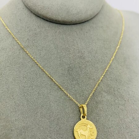 14k  gold  Chain and Pendant 45cm 25OCTB050
