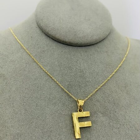 14k  gold  Chain and Pendant 45cm 25OCTB052