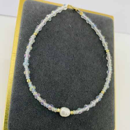 14k gold beads 2mm and miyuki beads 18.5cm