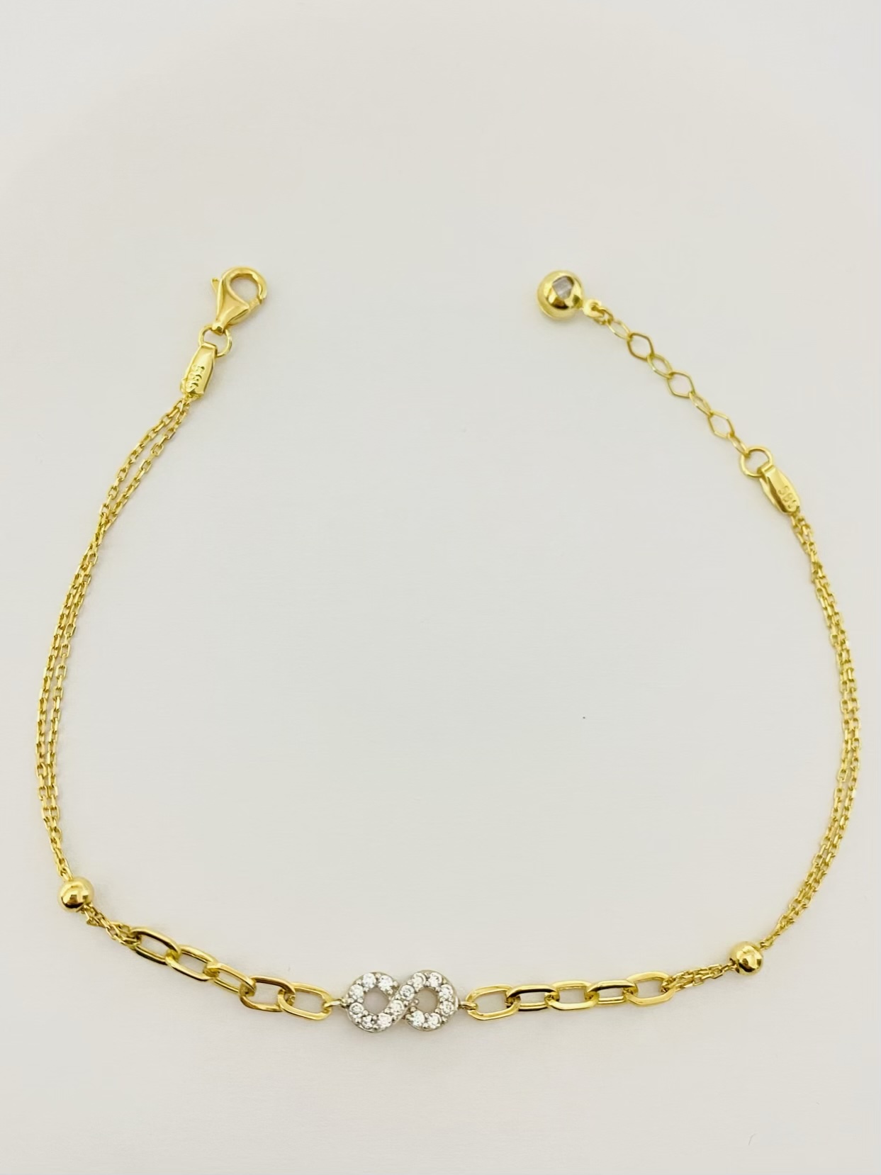 14k gold bracelet 25CTB12
