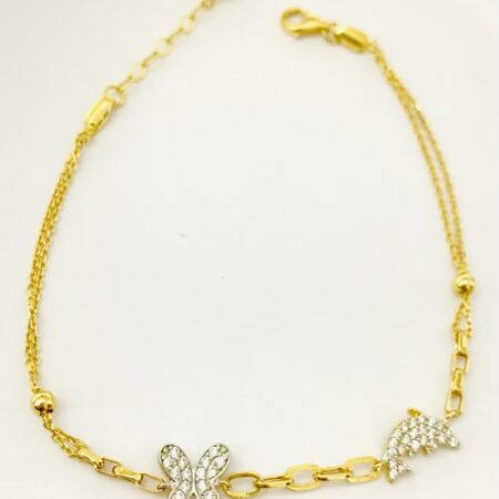 14k gold bracelet 25CTB15