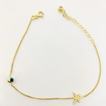 14k gold bracelet 25CTB17