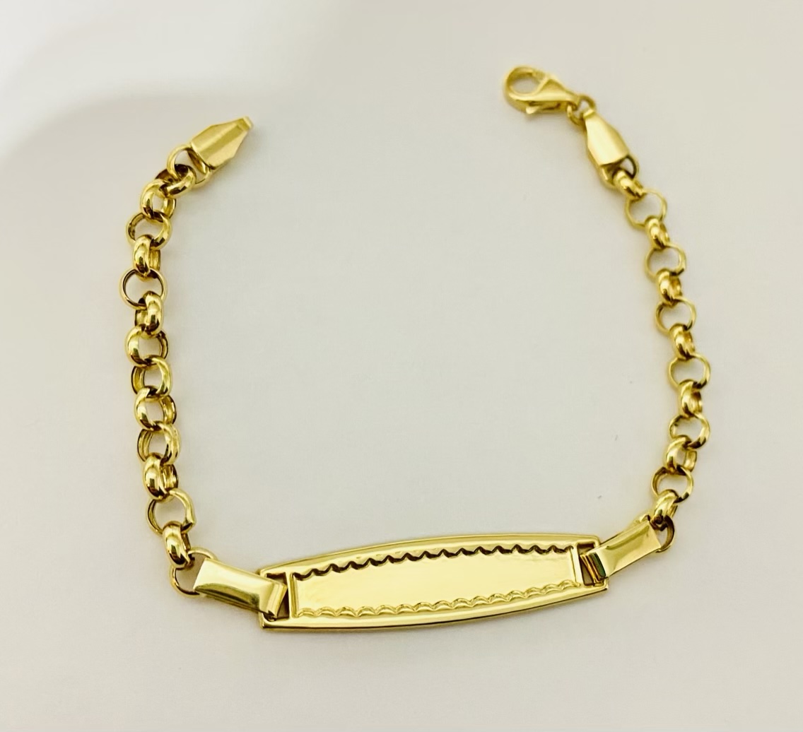 14k gold bracelet 25CTB11