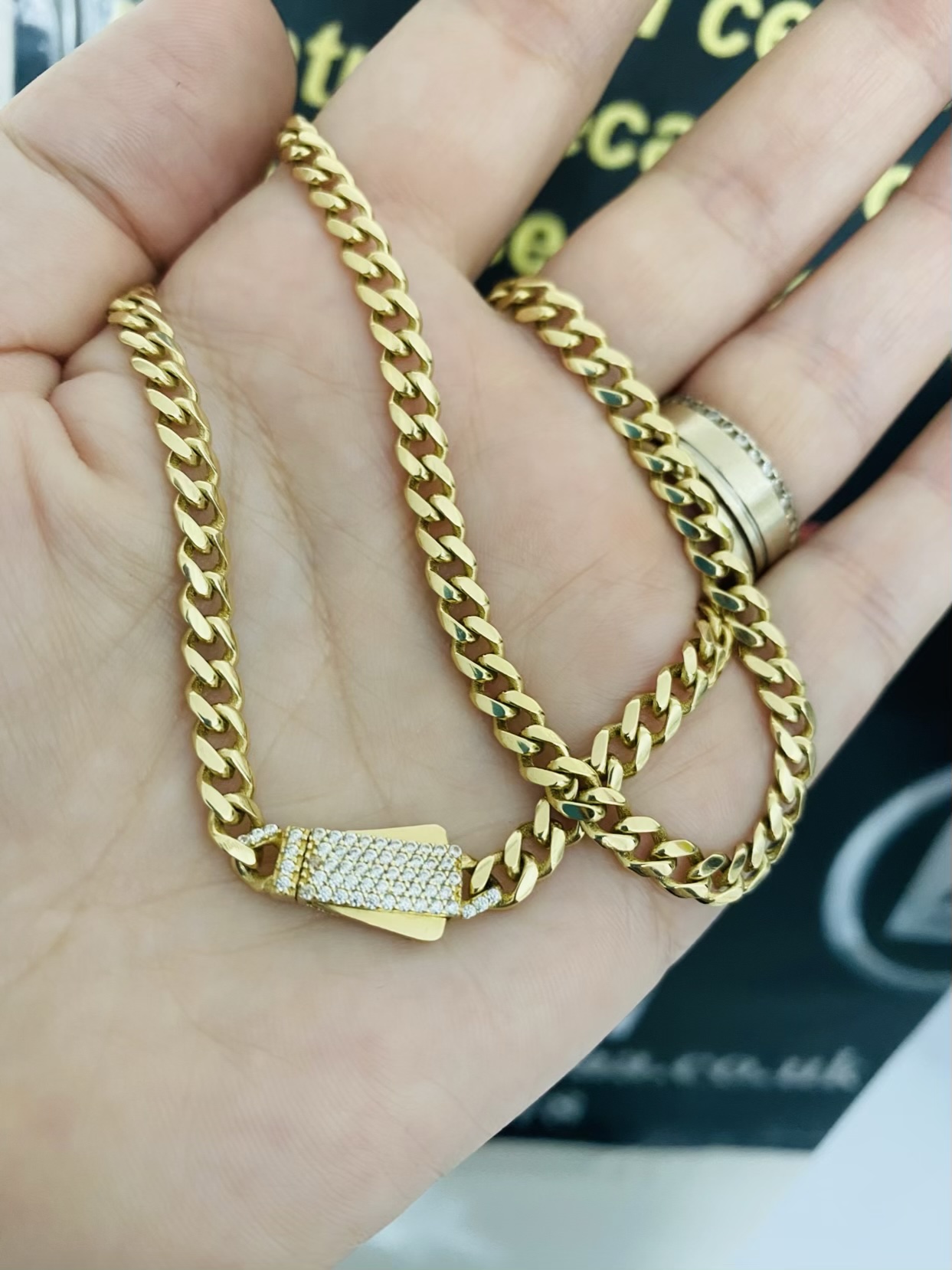 14k gold necklace MNC10 - Image 2