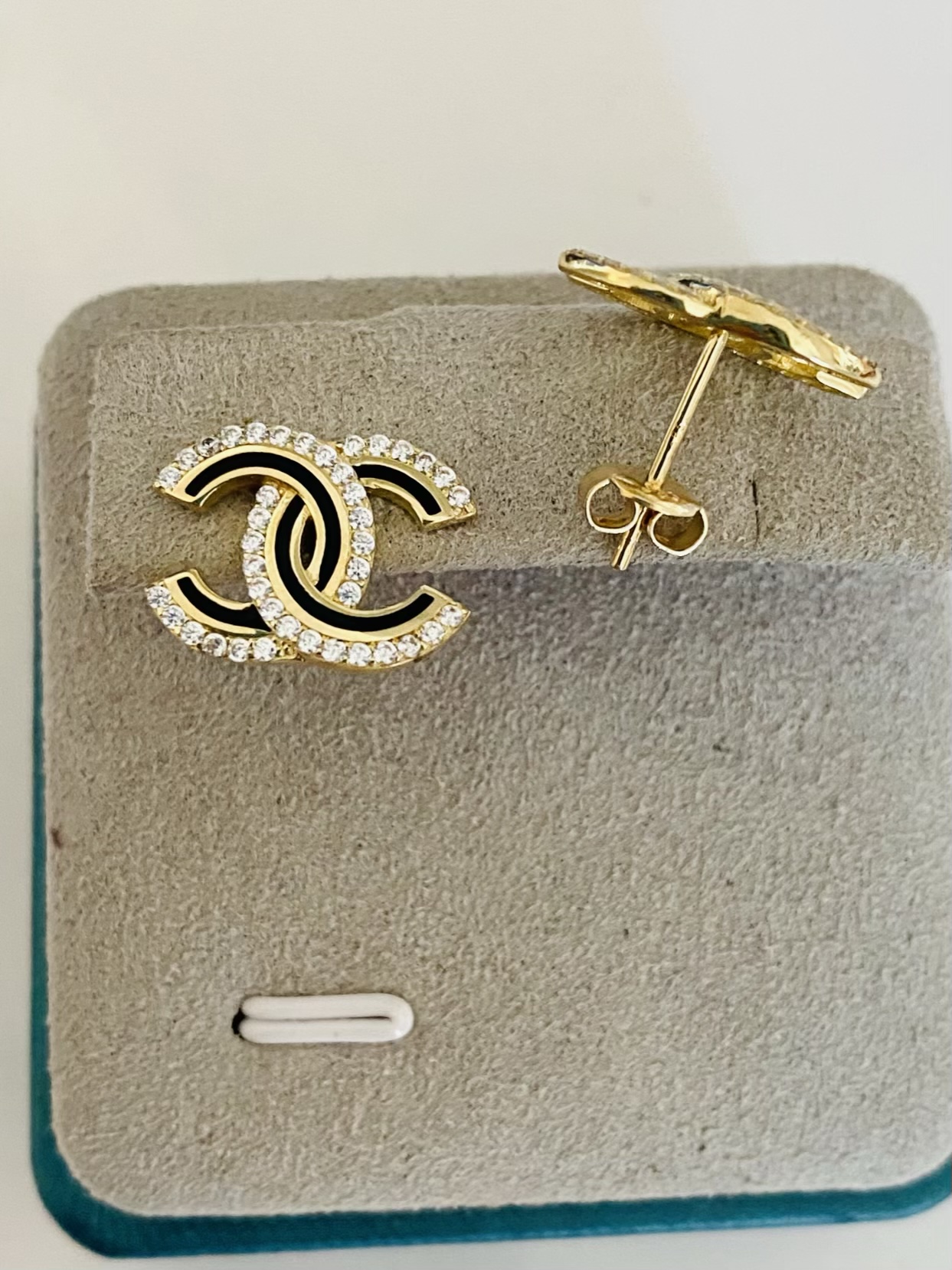 14k gold CN4N earrings