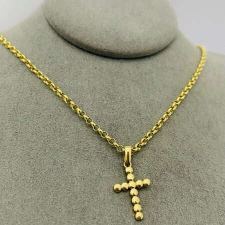 14k gold Chain and Pendant 40cm 25OCT0