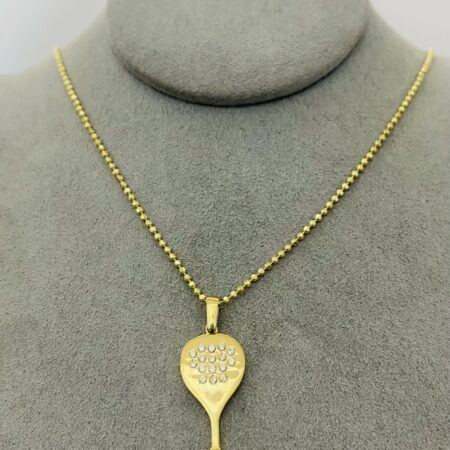 14k  gold  Chain and Pendant 45cm 25OCTB070